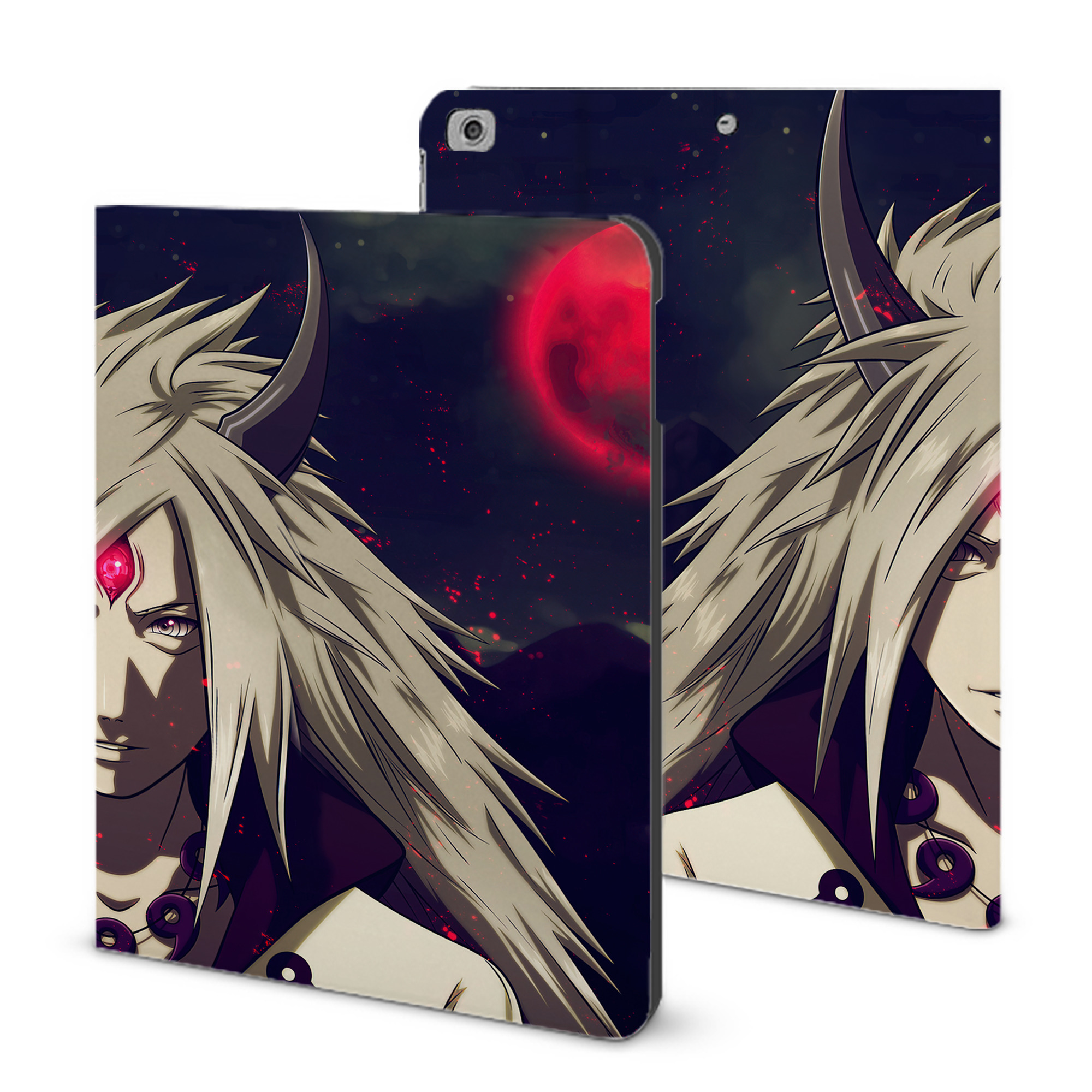 （画像用） NARUTO -ナルト- NARUTO -ナルト- 疾風伝 IPad ケース ブック型 PUレザー TPU 耐衝撃 軽量 薄型 ペン収納なし 全面保護 IPad 各モデル対応
